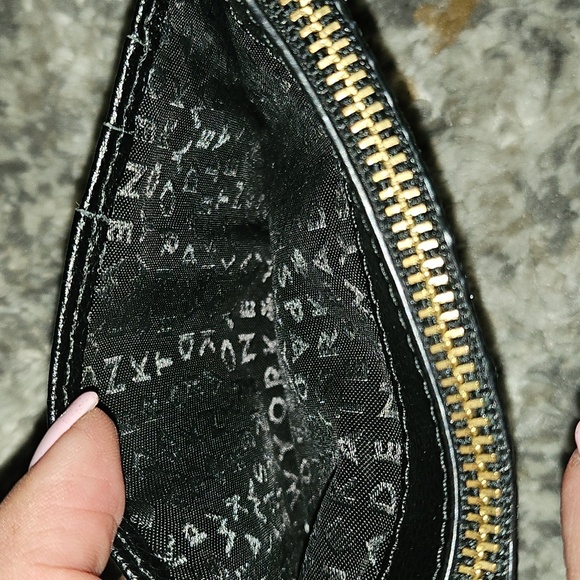 Kate Spade Laurel Way Black Glitter Bitsy ID Wallet keychain coin purse - Picture 10 of 13